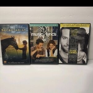 DVD Movie Collection - Secretariat, Music and Lyrics, Silver Linings Playbook